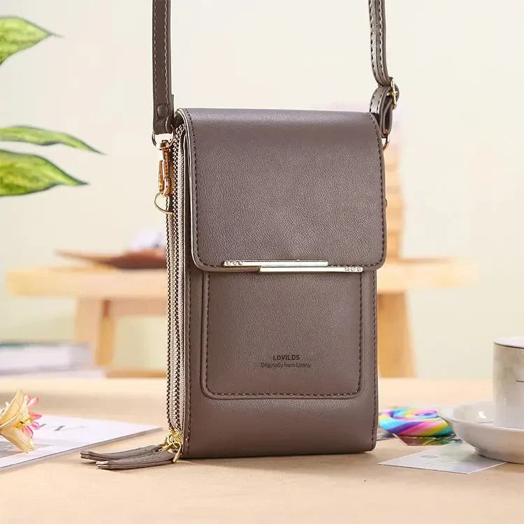 🔥Final 3 Hours: 60% OFF LOVILDS™2026 Trendy Minimalist Elegant Women's Touchscreen Crossbody Phone Wallet
