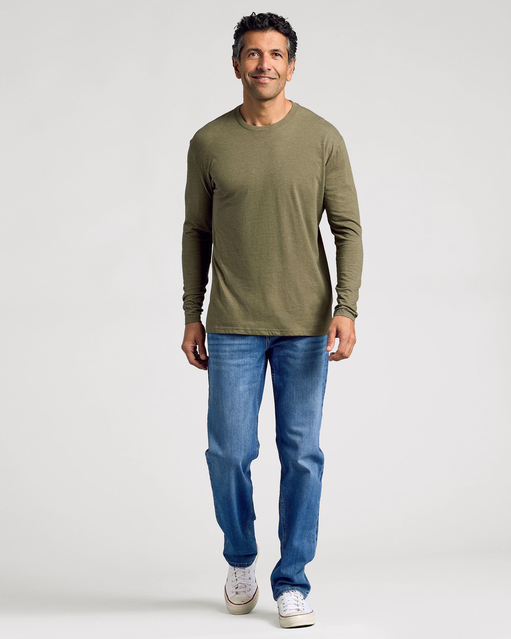 Classic Long Sleeve Crew Neck 3-Pack