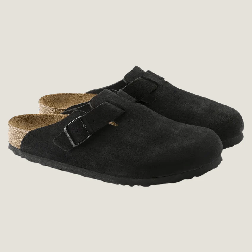 Boston Everyday Comfort Leather Clogs