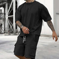 🥳SUMMER HOT SALE🥳💞50K+ SOLD!💥49% OFF! 🔥Men's Casual Short Sleeve T-Shirt Shorts Set